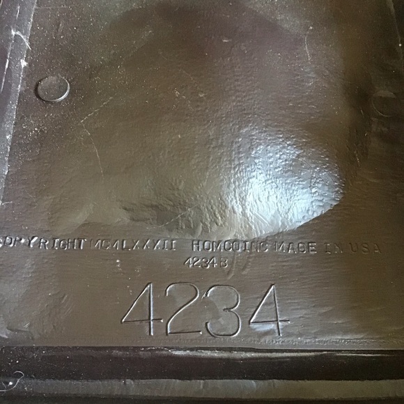 Vintage 1972 Homco Gold Candle Plastic Scones (Pair of 2) - Picture 3 of 4